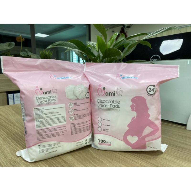 Hộp 108 miếng lót thấm sữa mẹ dùng 1 lần Kichilachi Kichi TSK / Túi 100 miếng Mamicare