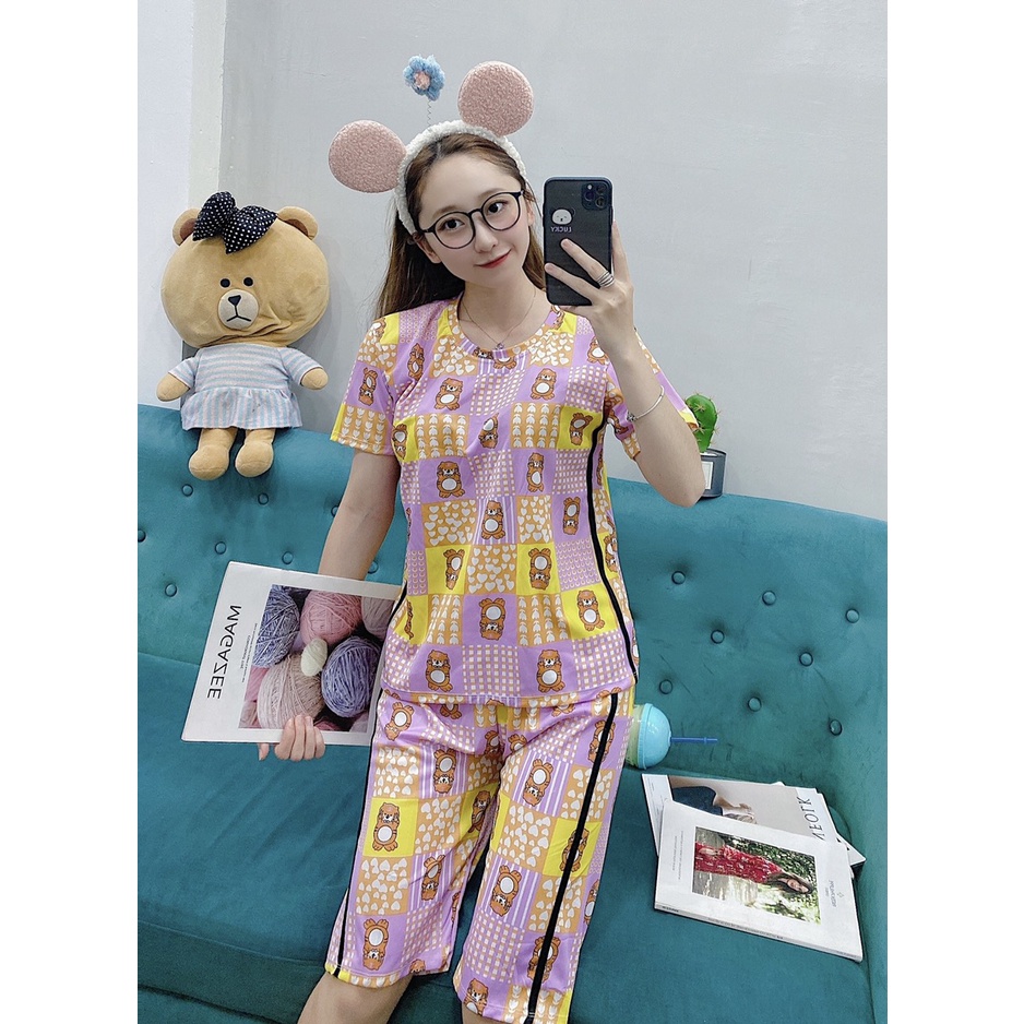Bộ ngủ in full hình lửng from &lt; 60kg