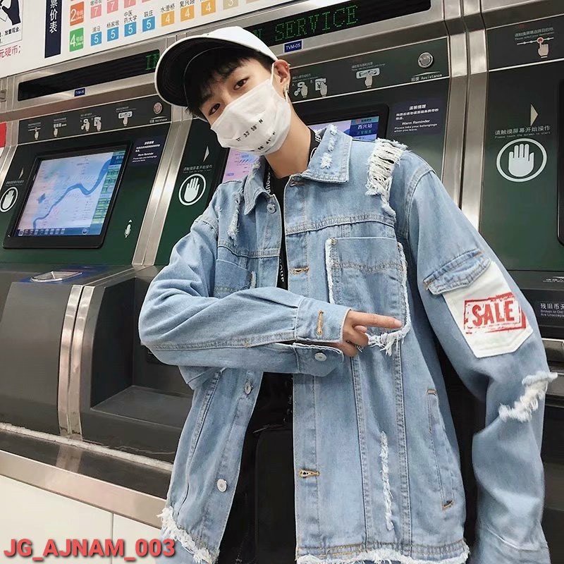 Áo Khoác Jean UNISEX Form Rộng Nam Nữ BRAZILL