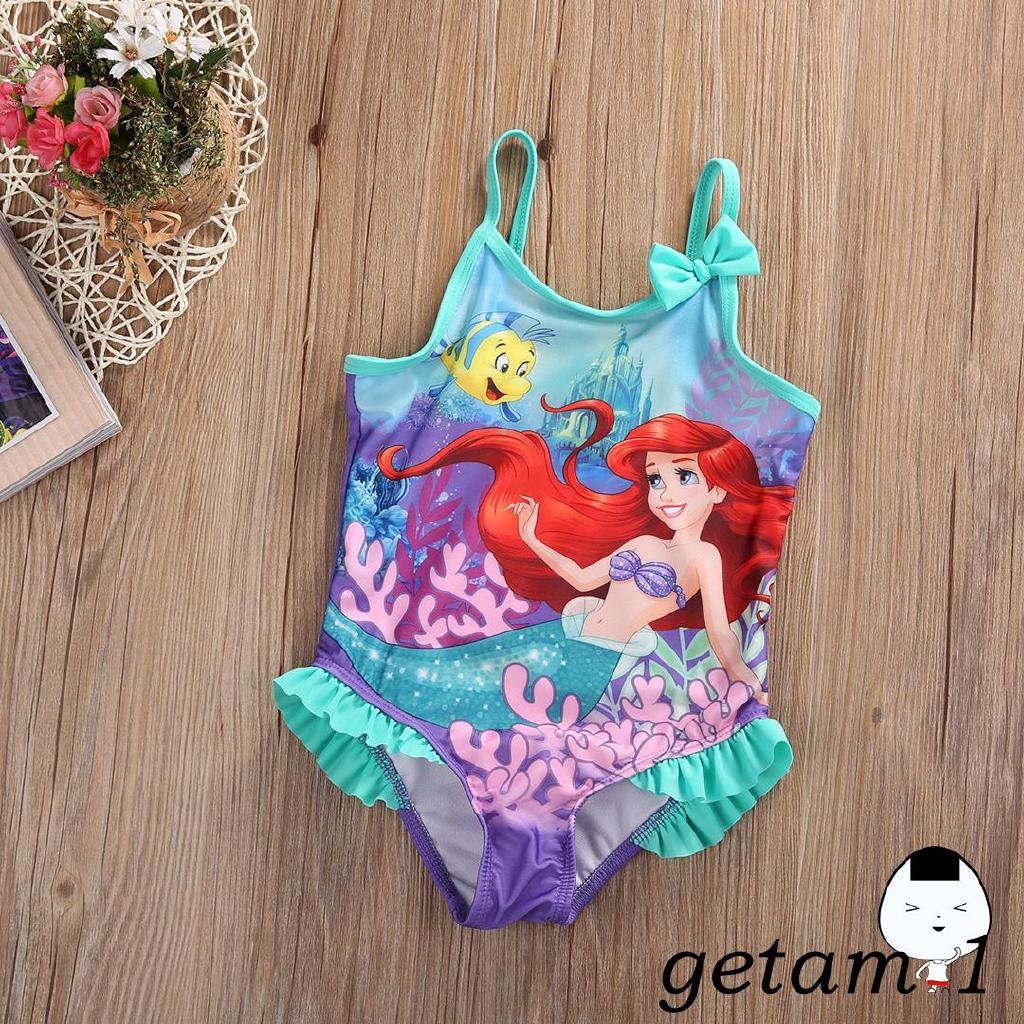 Đồ tắm một mảnh họa tiết nàng tiên cá Ariel xinh xắn dành cho bé gái