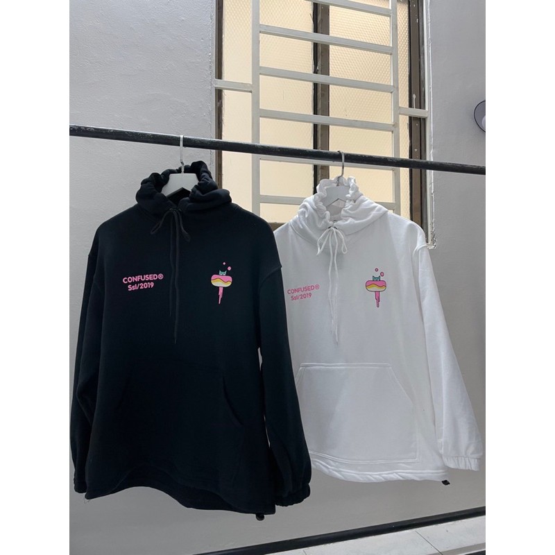 Áo Hoodie DONUT SPACESHIP unisex form rộng kèm ảnh thật