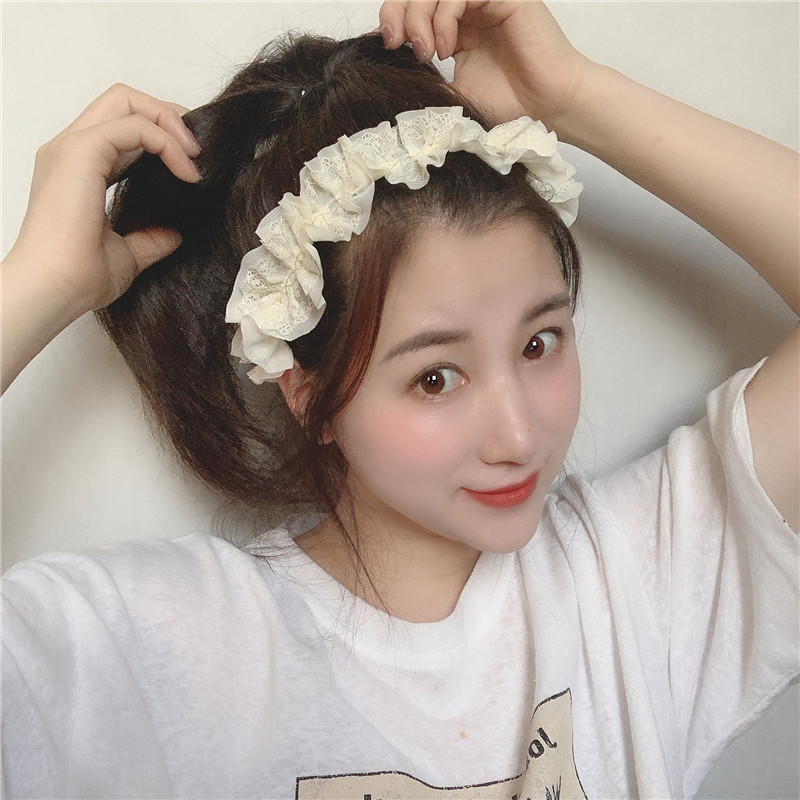 Cài tóc phối ren thời trang 2021 cho nữ