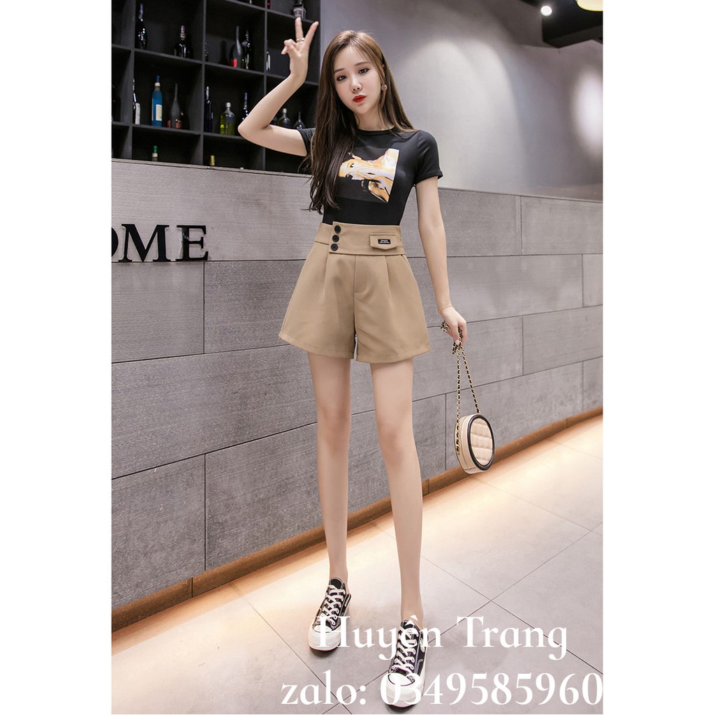 Quần short Aline 3 khuy lệch 2021