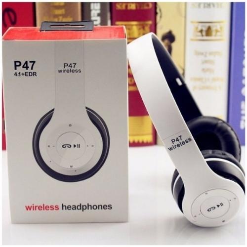 Tai Nghe Chụp Tai Bluetooth P47 Pin Trâu Không Dây Có Mic Có Thẻ Nhớ Âm Bass Cực Chất TV7 LTV BOX