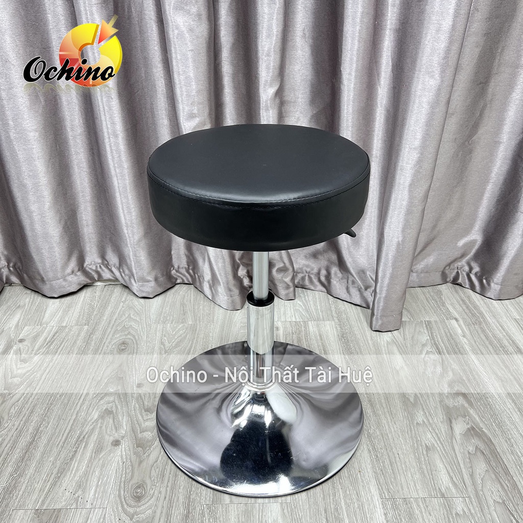 Ghế Xoay Làm Việc Văn Phòng, Ghế Makeup Cá Nhân Bọc Da Tròn Múi (Có Sẵn)