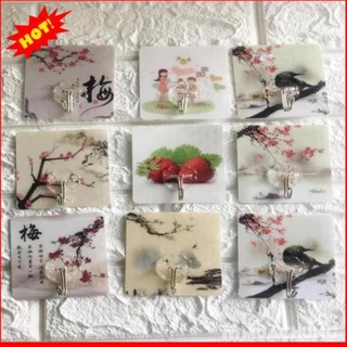 Combo  Móc 3D Dán Dính Tường