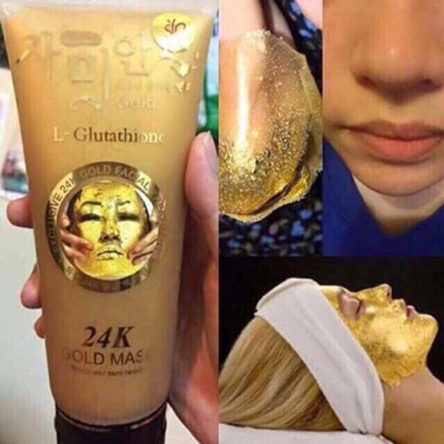 Mặt nạ tuýp vàng 24k gold dưỡng trắng, se khít lỗ chân lông | Thế Giới Skin Care