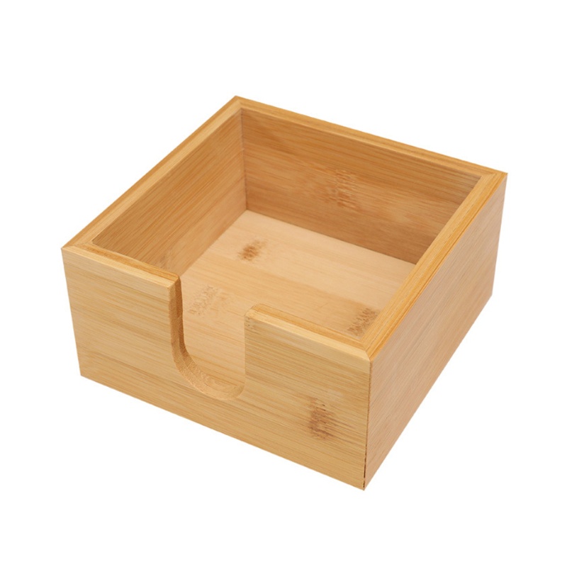 Hộp Đựng Khăn Giấy Bằng Tre Tiện Dụng Cho Nhà Bếp / Nhà Hàng