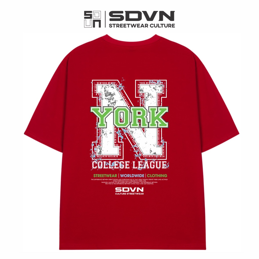 Áo Thun Cotton Unisex Nam Nữ SDVN N York