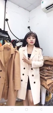 Áo khoác măngto chất dạ ép siêu hot