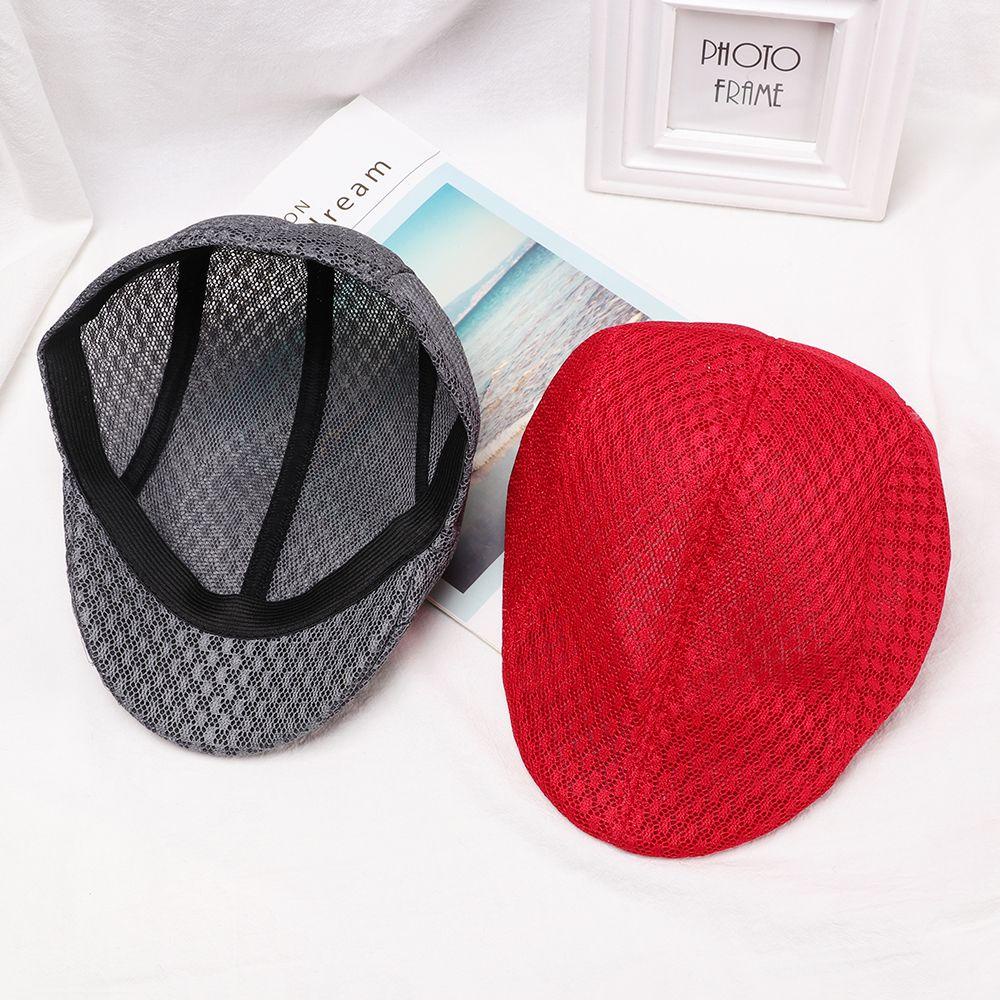 Mũ Beret Phối Lưới Thoáng Khí Thời Trang Mùa Hè
