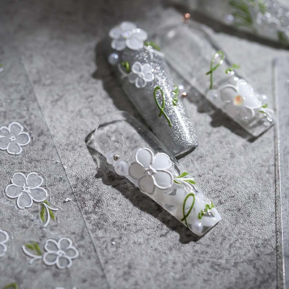 OCEANMAP Miếng Dán Trang Trí Móng Tay Hình Bướm Xinh Xắn