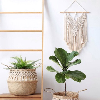 Mành macrame 2 lớp treo tường
