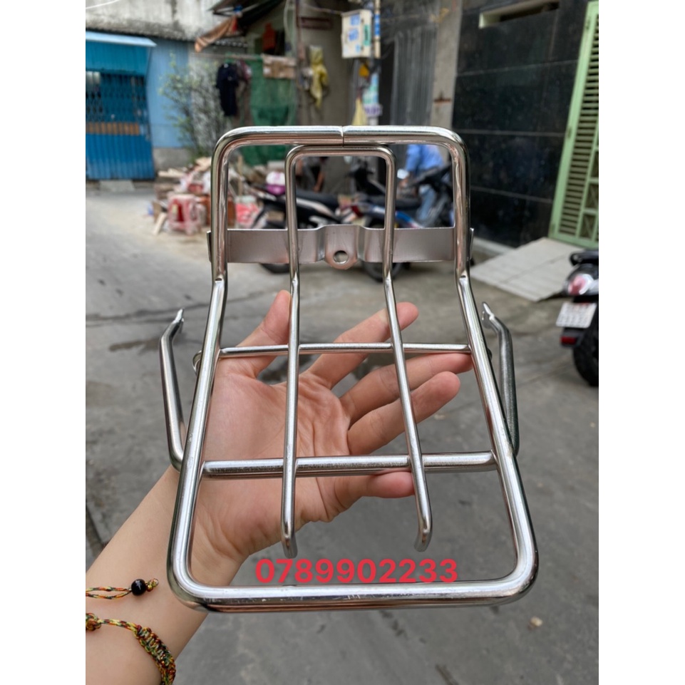 BAGA MŨI TRƯỚC XE DREAM INOX 10LY