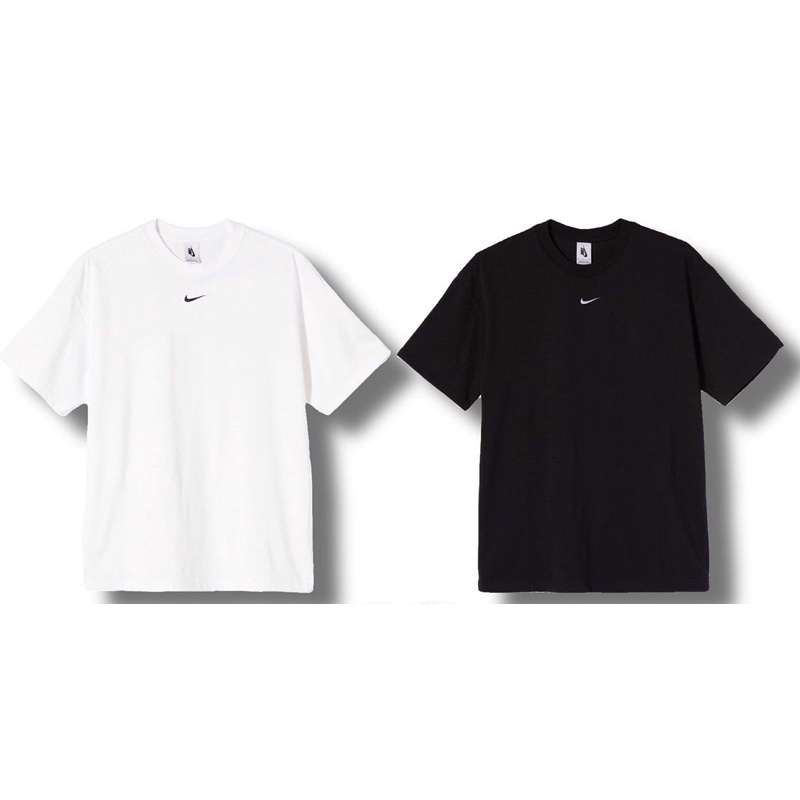 Áo Thun Basic Logo Thêu Chất Liệu Cotton Thoáng Mát