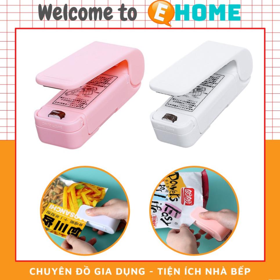 Máy Hàn Miệng Túi Nilon Túi Đựng Thực Phẩm - Kẹp Bấm Niêm Phong Bảo Quản Thực Phẩm Mini Cầm Tay eHome EH-114 THE28