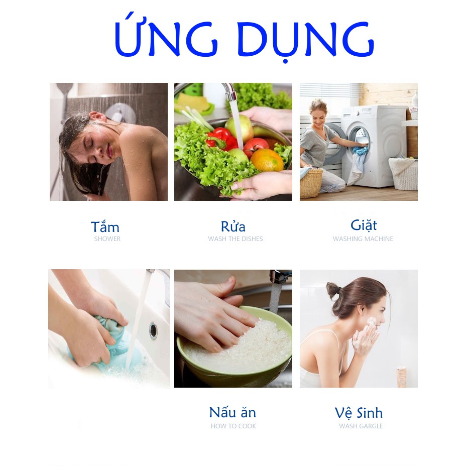 PHỤ KIỆN LỌC NƯỚC TẮM GẮN VÒI HOA SEN. Loại bỏ mùi khó chịu, cặn bẩn, ký sinh trùng vi khuẩn... ĐIỆN.NƯỚC