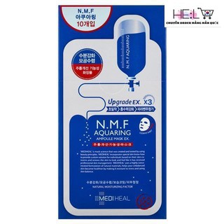 Mặt Nạ 💖FREESHIP💖 Mặt Nạ Cấp Ẩm Mediheal N.M.F Aquaring Ampoule Mask Hộp 10 miếng