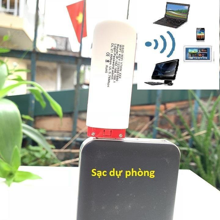 Thiết bị phát WIFI di động DCOM VITION, chất lượng, giá thành hợp lí. Vi vu lướt xem phim, lướt Web,...không lo mạng kém