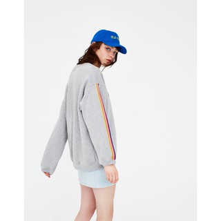 Hoodie slogan 3 sọc tay