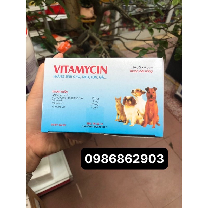 hộp 30goi ks chó mèo VITAMYCIN