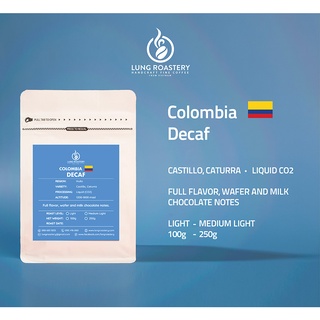 Cà phê hạt colombia decaf - liquid co2 decaffinated