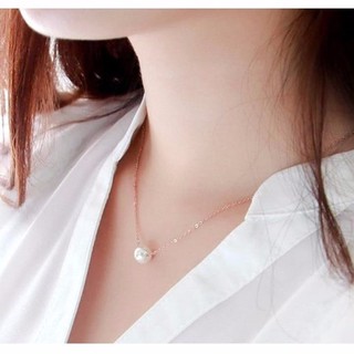 Dây Chuyền Titan Nữ Đơn Hạt Tối Giản Phong Cách Hàn Quốc Không Đen TITAN 988