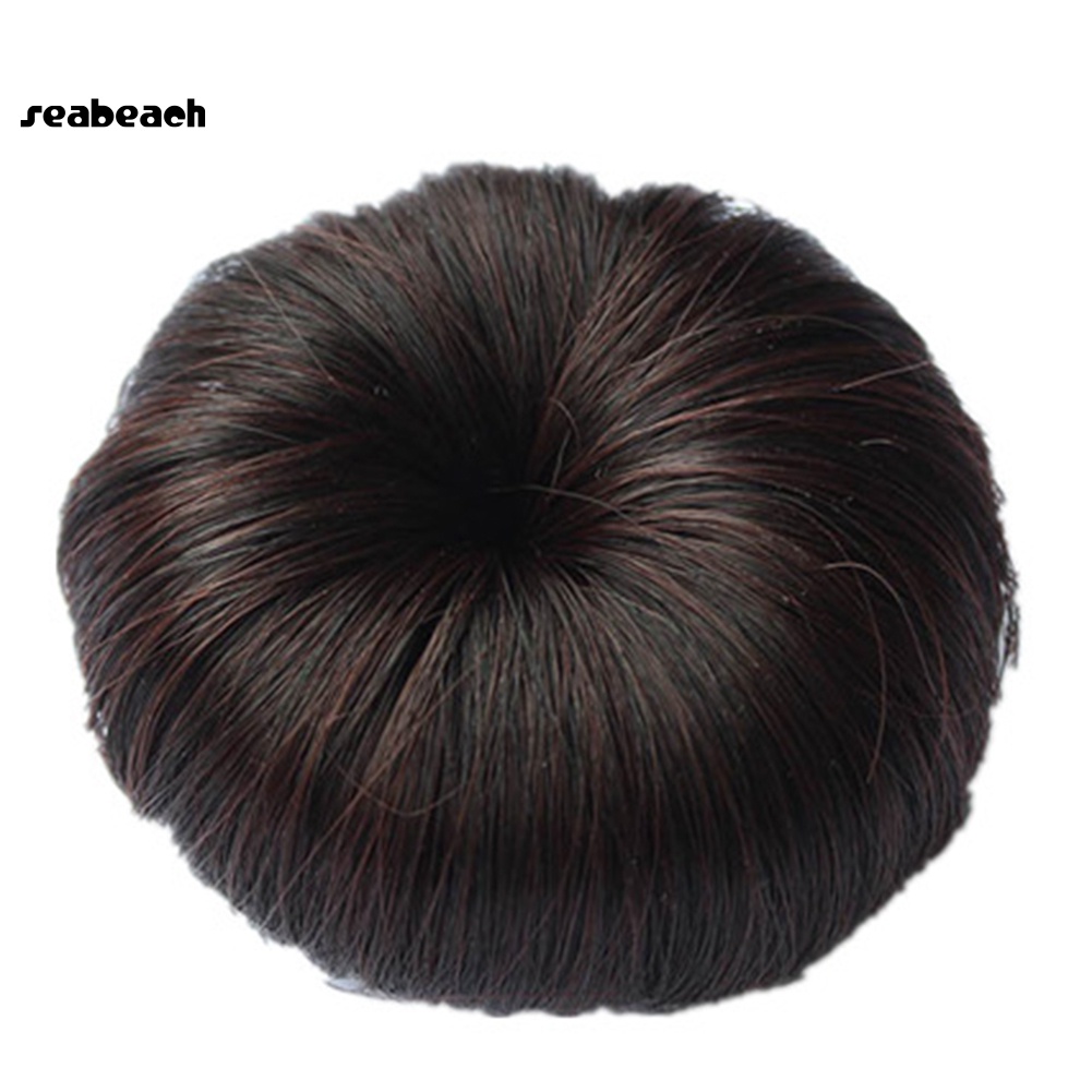 Búi tóc giả xoăn hình bánh donut xinh xắn cho bé gái