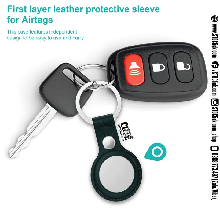 MÓC TREO AIRTAGS MUTURAL LEATHER DA CHÍNH HÃNG