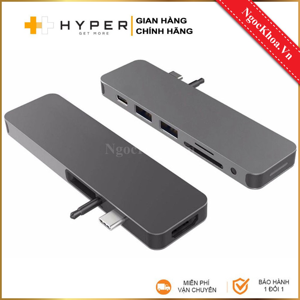 Cổng chuyển HyperDrive 7-in-1 Solo USB-C Hub cho Macbook, PC & Devices - GN21D