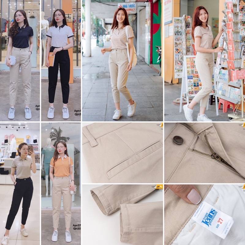 Quần Khaki Nữ YODY Co Giãn Tôn Dáng, Trẻ Trung QJN3072