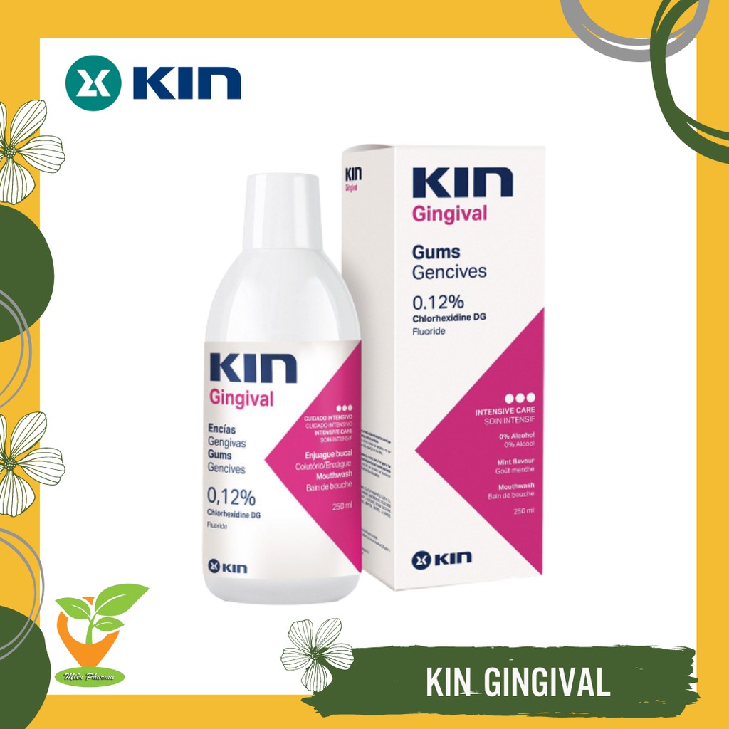 Nước súc miệng kin gingival ngăn ngừa viêm nướu 250ml [NSM KIN GINGIVAL]