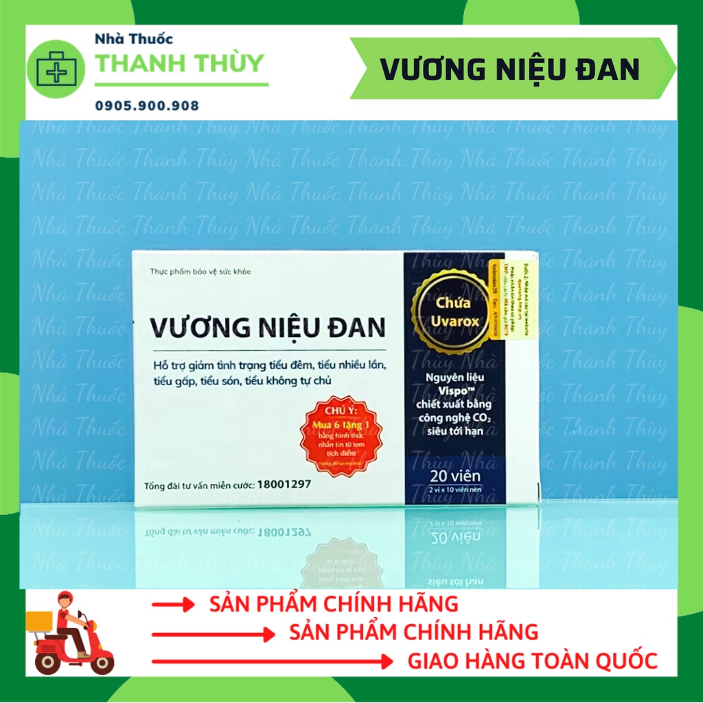 VƯƠNG NIỆU ĐAN - Hỗ Trợ Giảm Tình Trạng Tiểu Đêm, Tiểu Nhiều Lần, Tiểu Són, Tiểu Gấp, Tiểu Không Tự Chủ