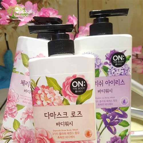 🍁Sữa tắm On The Body  Blooming Cherry Blossom Body Wash 875ml🍁