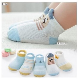 Set 5 đôi tất lưới hè thu cho bé trai bé gái
