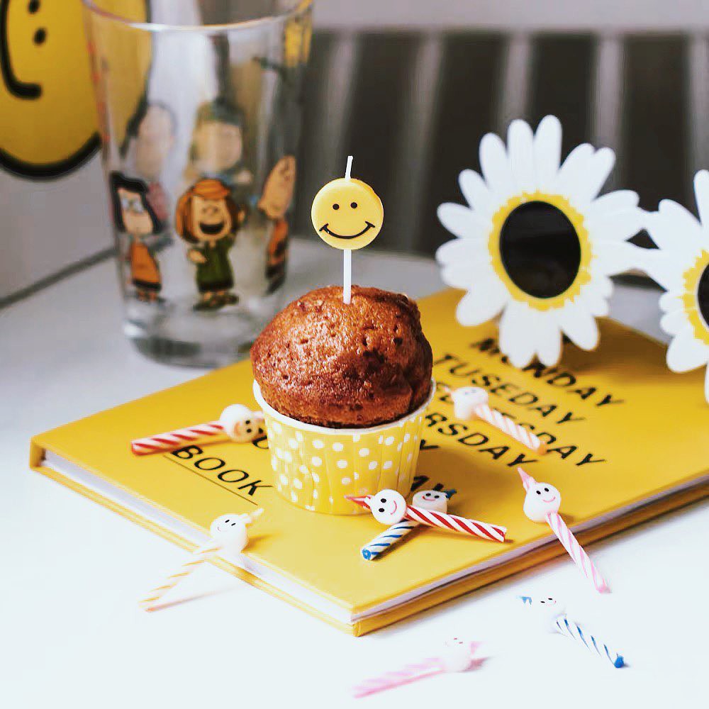 Set 5 Nến Hoa Cúc - Mặt Cười