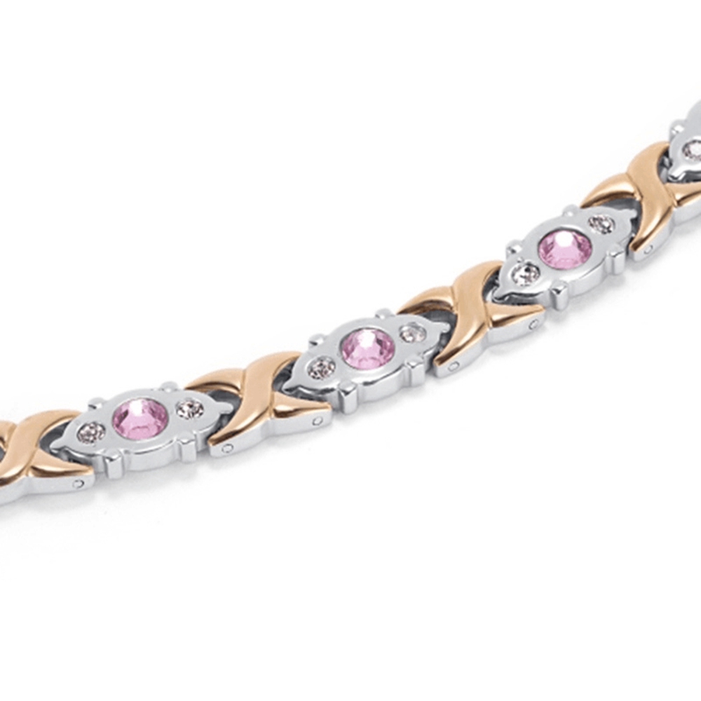 Crystal Gem Women Health Bracelet Energy Magnetic Fashion Jewelry Female Bracelet Girl Gift