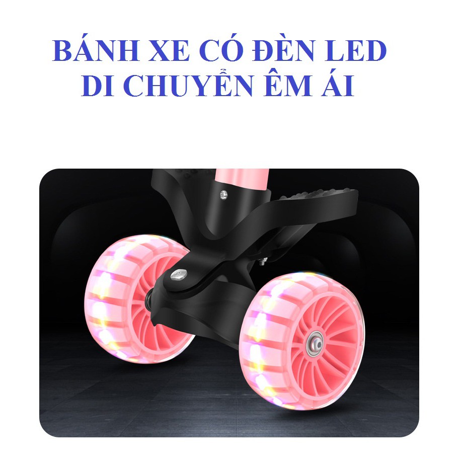 Xe cân bằng - Xe chòi chân - Thân cứng cáp - An toàn - Chống lật - Bánh xe Có đèn cho trẻ em