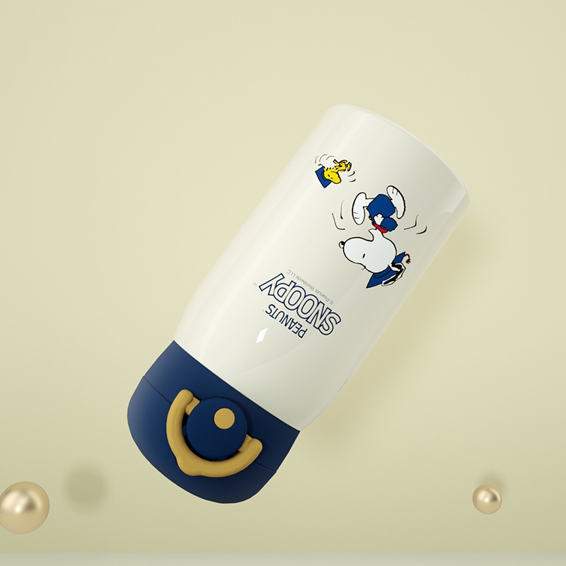 Cốc cách nhiệt trẻ em 316 thép không gỉ mô hình hoạt hình nam và nữ, túi cốc silicone, Ttm036