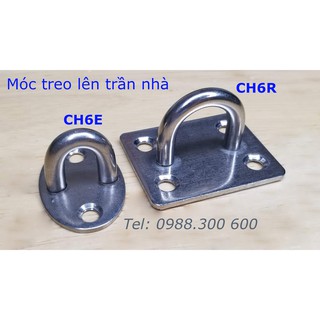 Móc treo quạt trần, treo đèn trang trí, treo xích đu, treo ghế đu size M6 - CH6E, CH6R