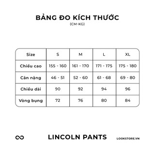 Quần âu nam LOOK LINCOLN PANT