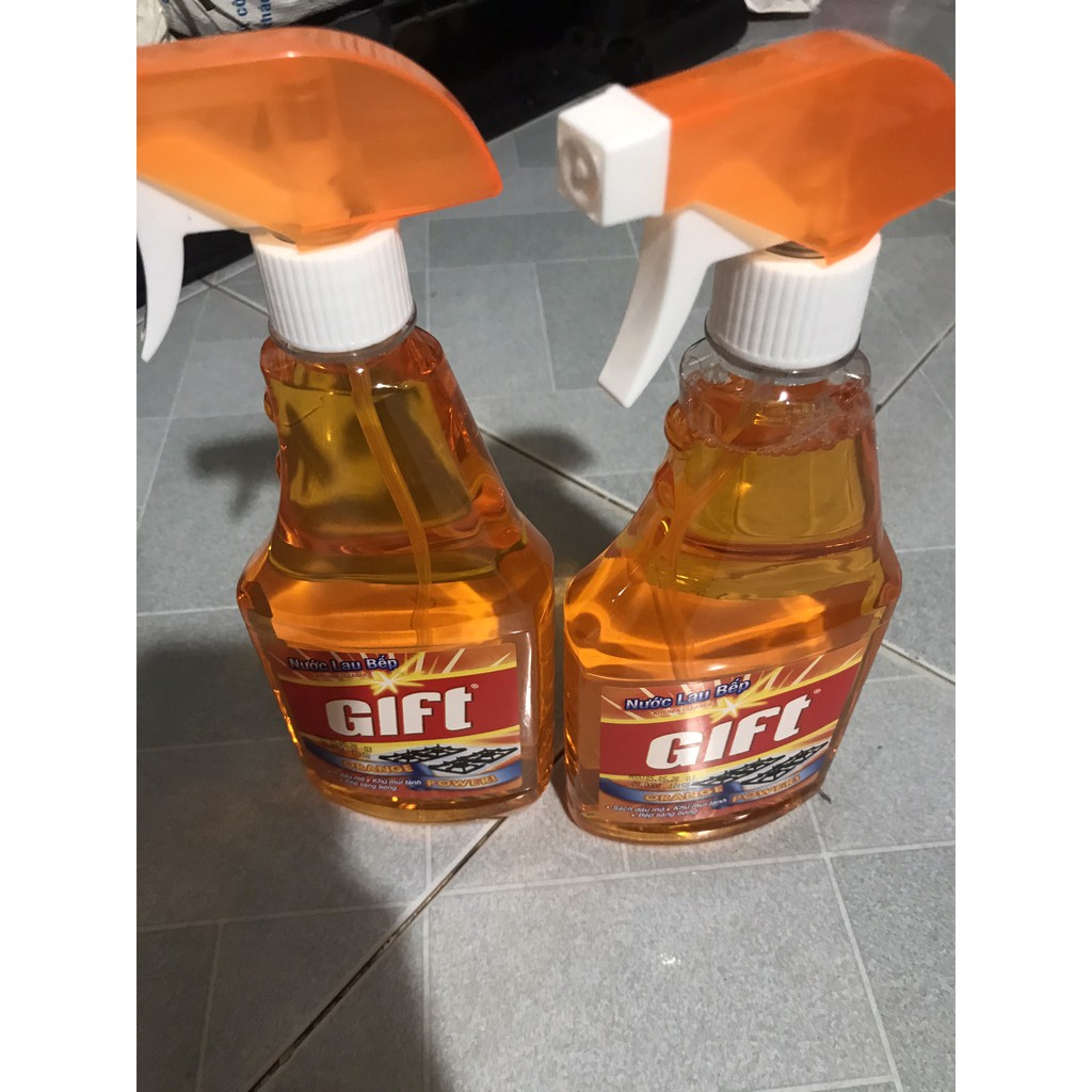 Nước lau bếp Gift 520 ml ( hương chanh )