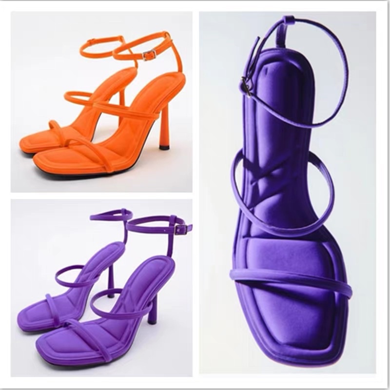 ORDER 💜 ZR Giày cao gót quai dây ngang mảnh gót nhọn 9cm