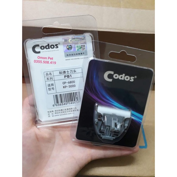 Lưỡi tông đơ codos CP6800 thay thế hàng loại một tem trắng chính hãng - OmonPet