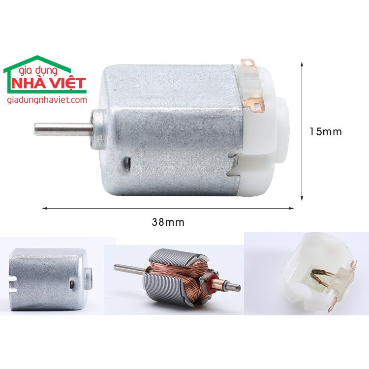 Động cơ tạo rung motor 3V F130 gắn cục rung