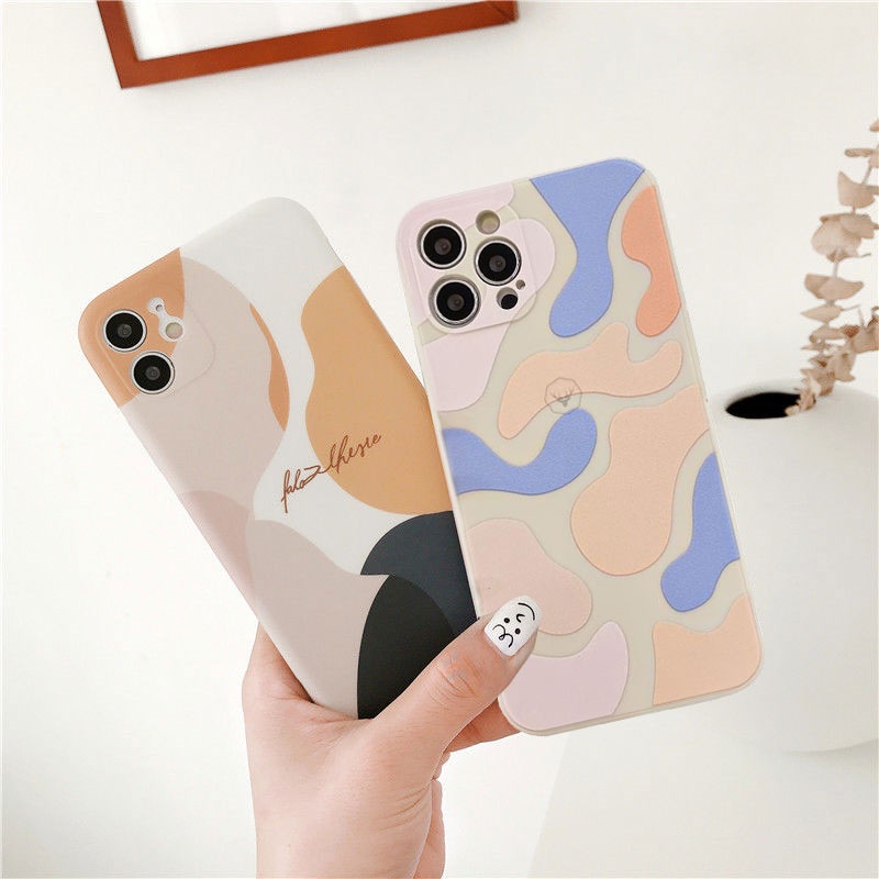 Ốp điện thoại silicon họa tiết morandis graffiti sành điệu cho Samsung A03S A12 A11 A30 A20 A50 A51 A30S A50S J7 Pro