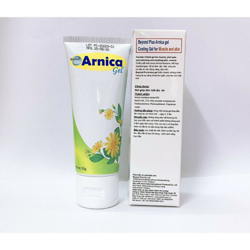 (CHÍNH HÃNG) GEL BÔI NGOÀI DA XOA BÓP ARNICA GEL (50G)