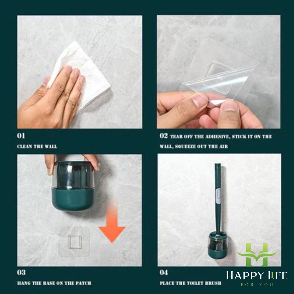 Cọ nhà vệ sinh, cọ bồn cầu toilet silicon có bình chứa xà phòng INOCHI tiêu chuẩn Nhật Bản