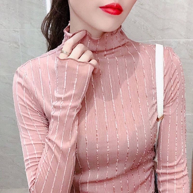 (Sale) Áo lưới cao cổ siêu mềm mịn, co dãn, nhẹ nhàng
