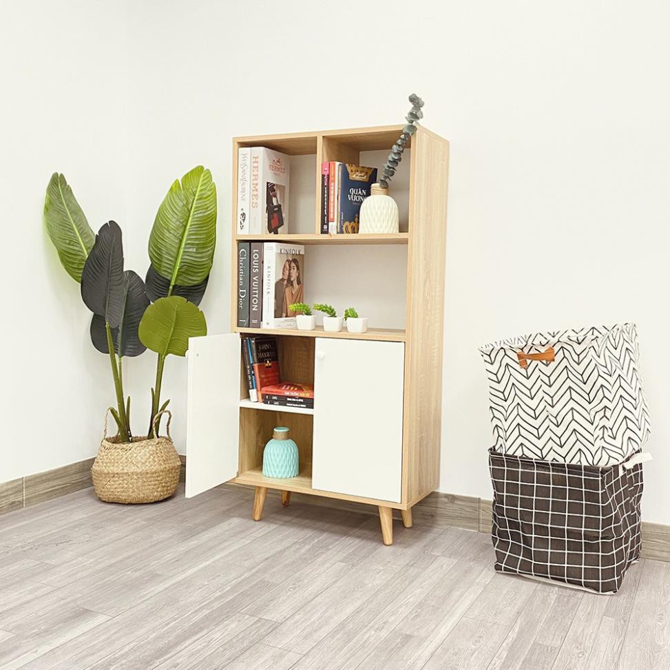 Tủ sách nhiêu tầng, Kệ sách đa năng gỗ sồi Multi S Phong cách- GP106